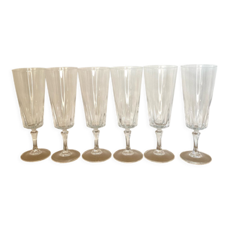 Set of champagne flutes model Versailles Cristal d'arques