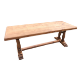 Solid oak monastery table