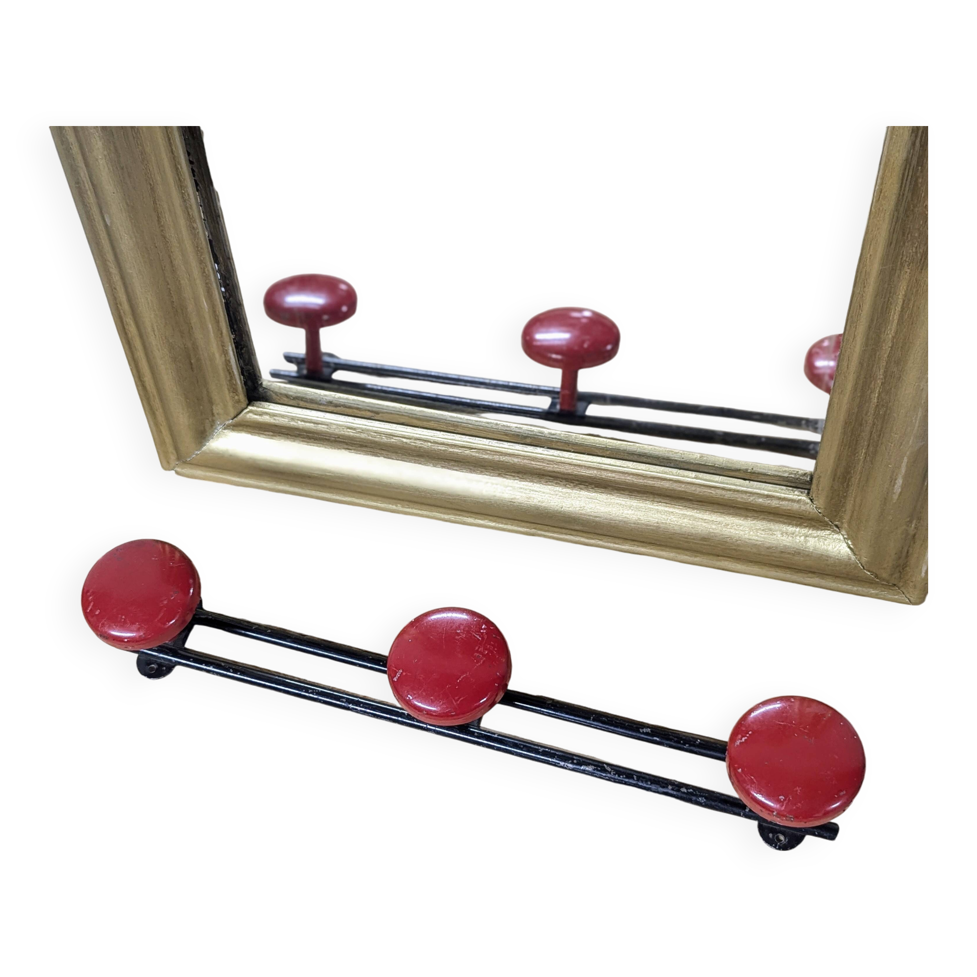 Vintage metal coat rack