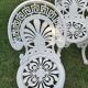 Cast aluminum garden furniture