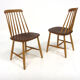 Set of 2 Scandinavian "Pinnstol" chairs in beech, Sweden, 1960.