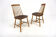 Set of 2 Scandinavian "Pinnstol" chairs in beech, Sweden, 1960.