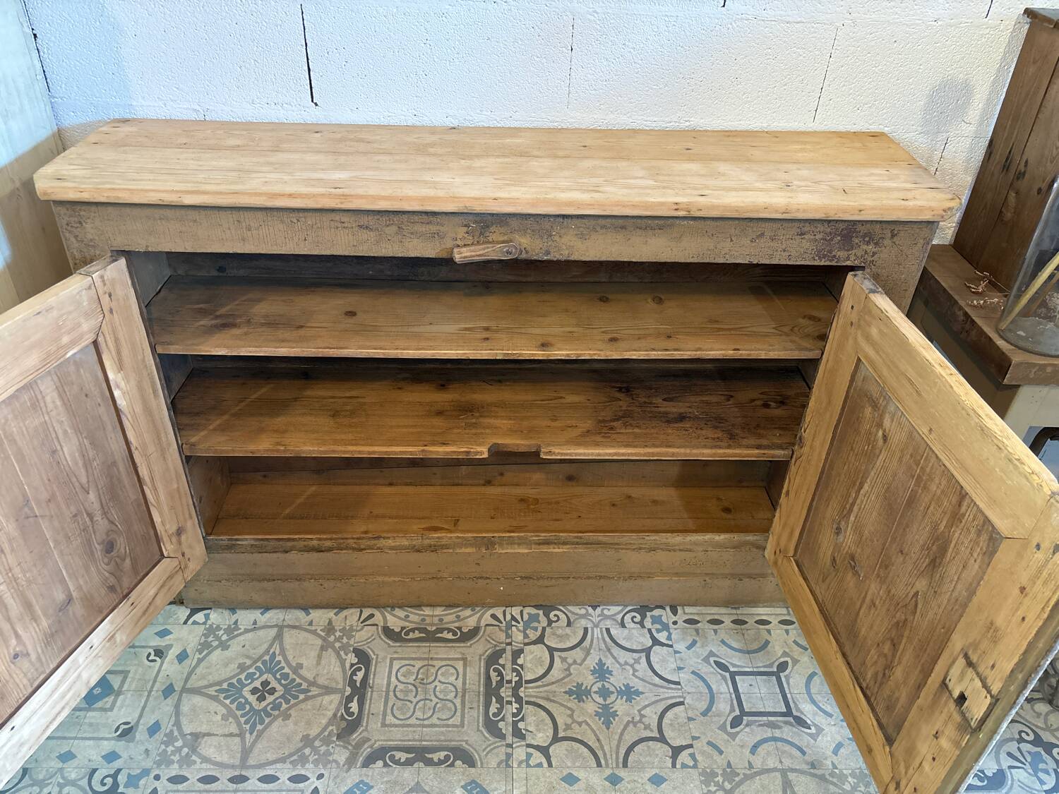 Brown patina sideboard