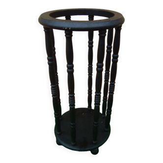 Black wooden umbrella stand H 51 cm
