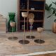 Series of Brass Tulip Candle holders 60s/70s