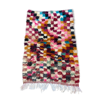 Moroccan Berber carpet Boujaad colorful 1.36x0.9m