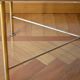 Italian green marble and brass coffee table 1950