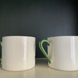 Duo of large cups Gien