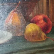 François Xavier Krugler composition with fruits oil on canvas signed