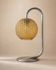 Chrome and amber glass table lamp, attributed to Rolf Krüger, 1970s.