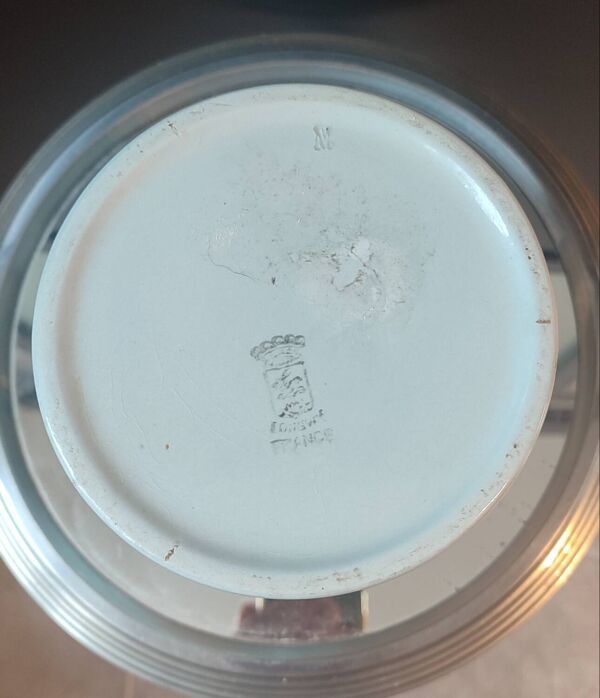 Pichet Art Déco Longwy ,Vert Céladon . Années 30-40