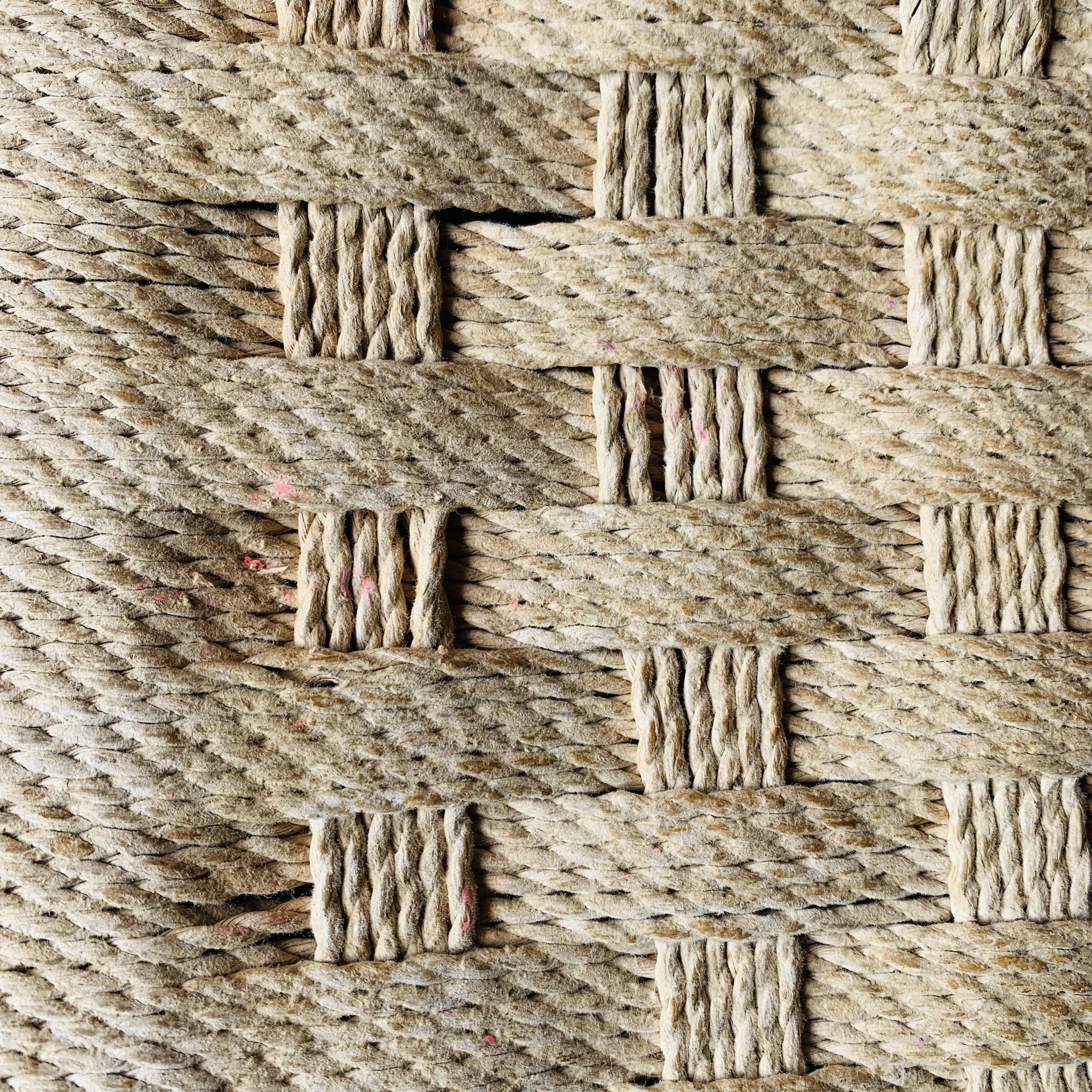 5 chairs made of wood and rope