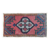 Petit tapis, tapis turc vintage, tapis noué à la main, mini paillasson 48x85 cm