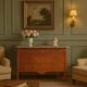 Commode Louis XVI ancienne en acajou et bois de rose, XIXe siècle