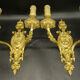Pair of wall lamps with gorgon Medusa Louis XVI style
