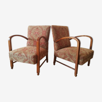 English armchair couple art deco