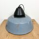 Industrial Grey Enamel and Cast Iron Pendant Light, 1960s
