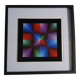 Tableau Vintage Art Optique - Victor Vasarely - Frame 40x40cm