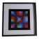 Tableau Vintage Art Optique - Victor Vasarely - Frame 40x40cm
