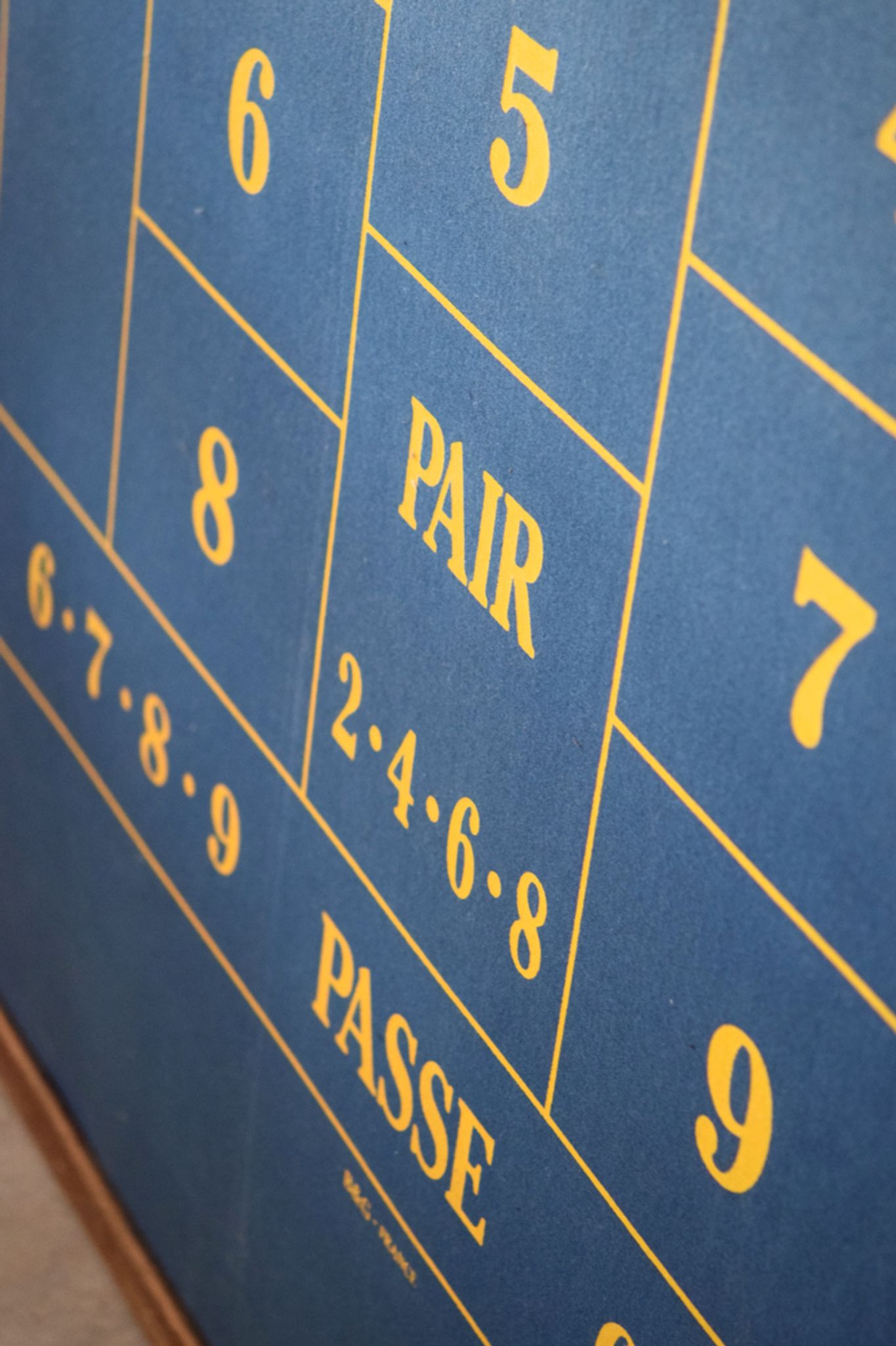 Grand tapis de jeu de casino