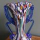Murano polychrome blown glass vase