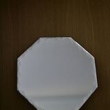 beveled hexagonal mirror