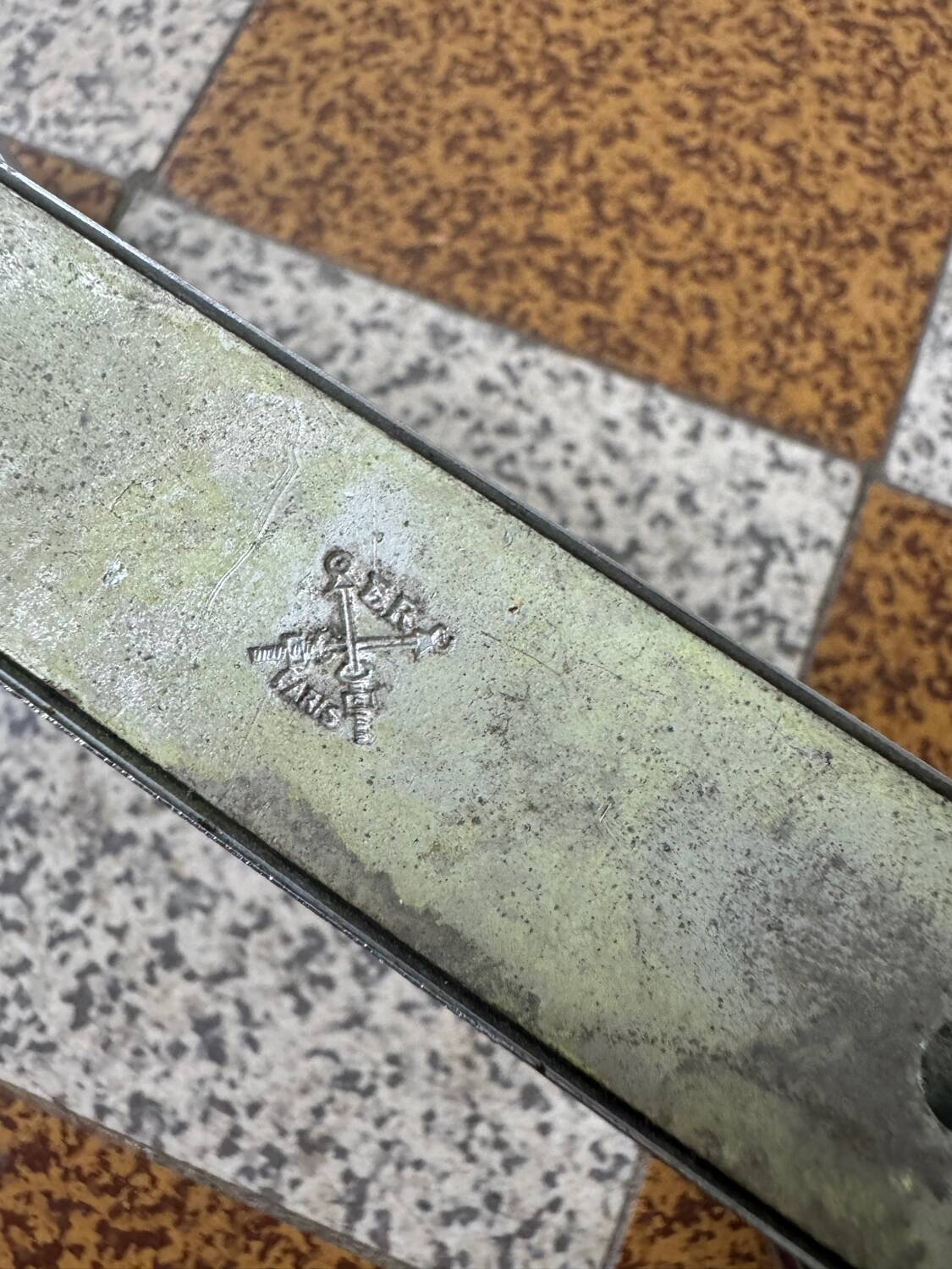 70s chrome metal coat rack