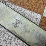 70s chrome metal coat rack