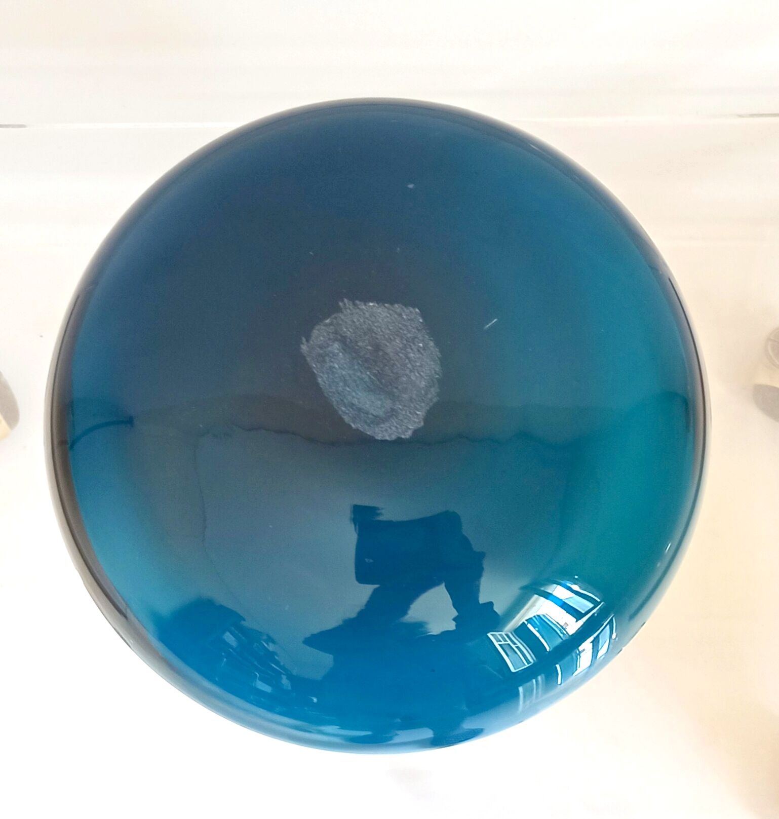 Vide poche années 70 cristal bleu