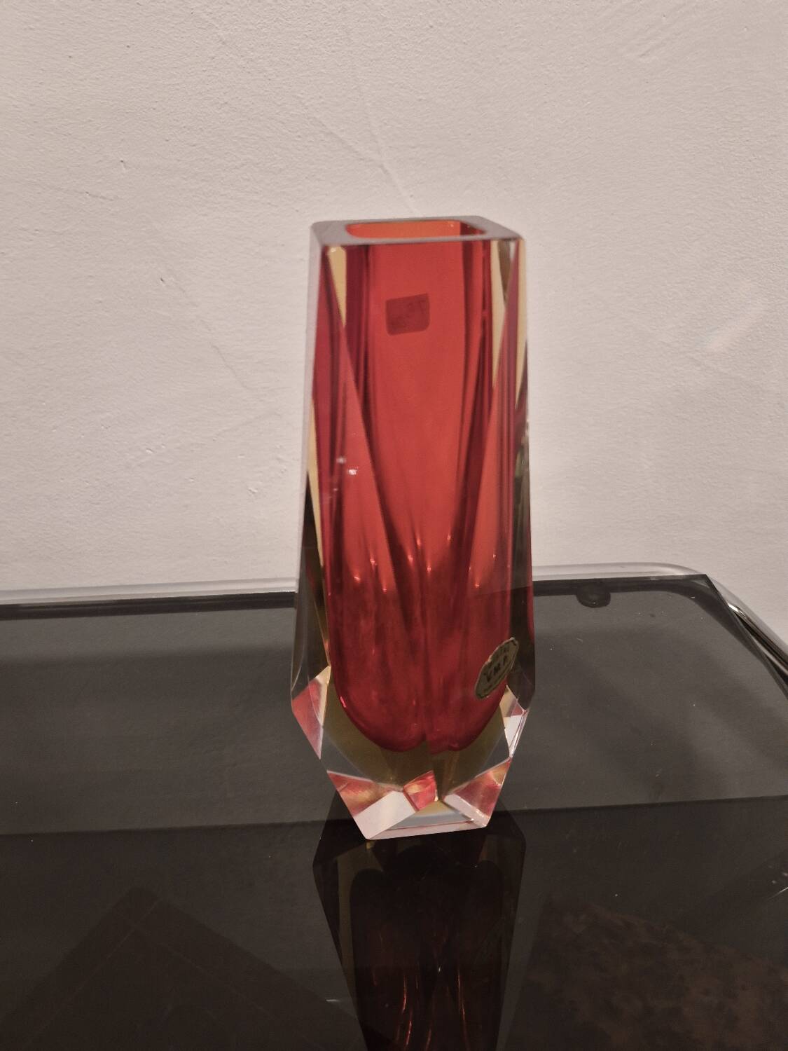 Vintage sommerso vase by flavio poli