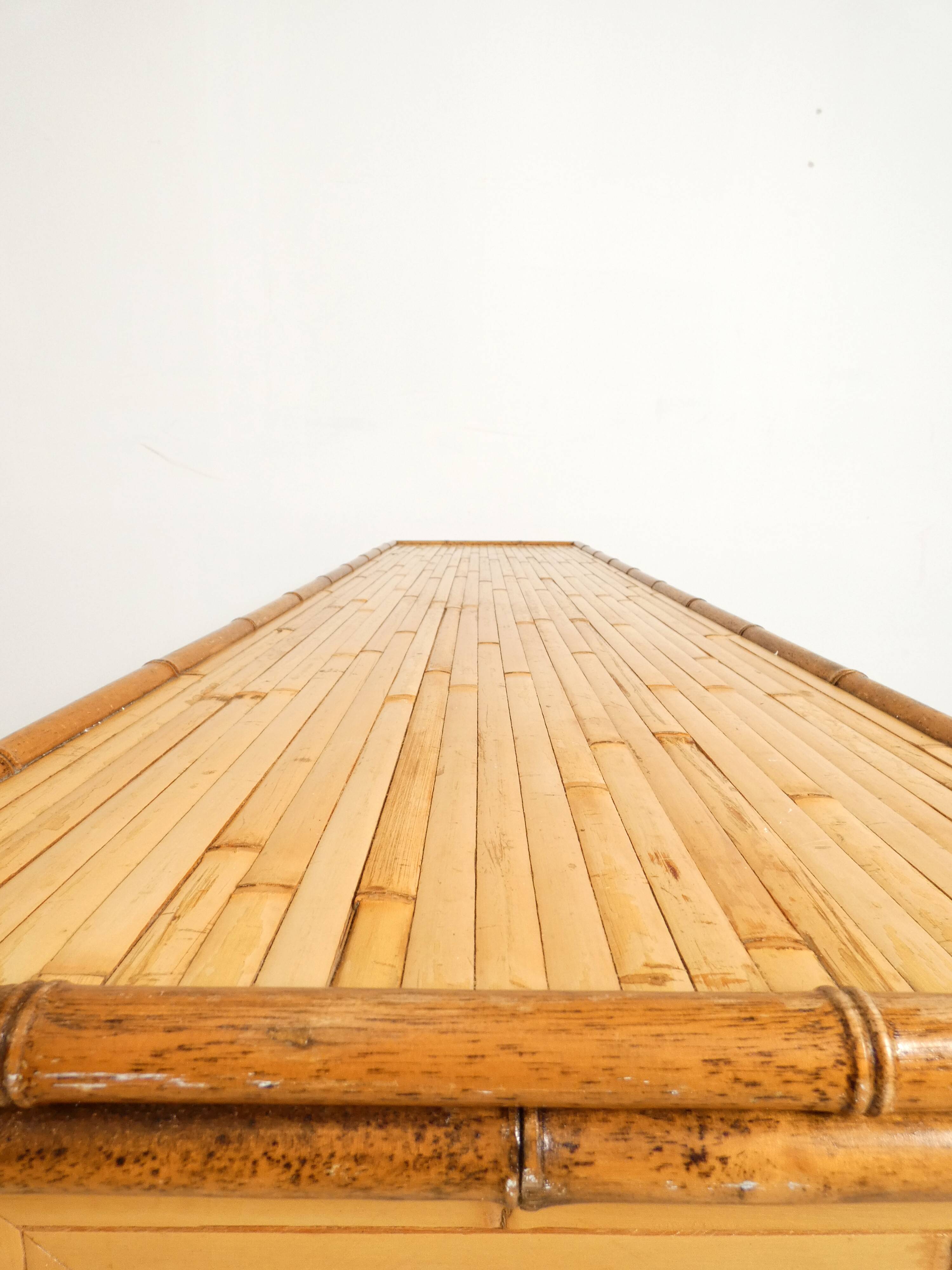 Dressoir console and side table bamboo