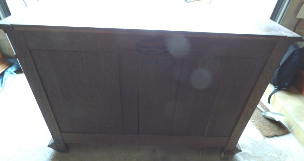 Low cabinet two doors two drawers Henry II style