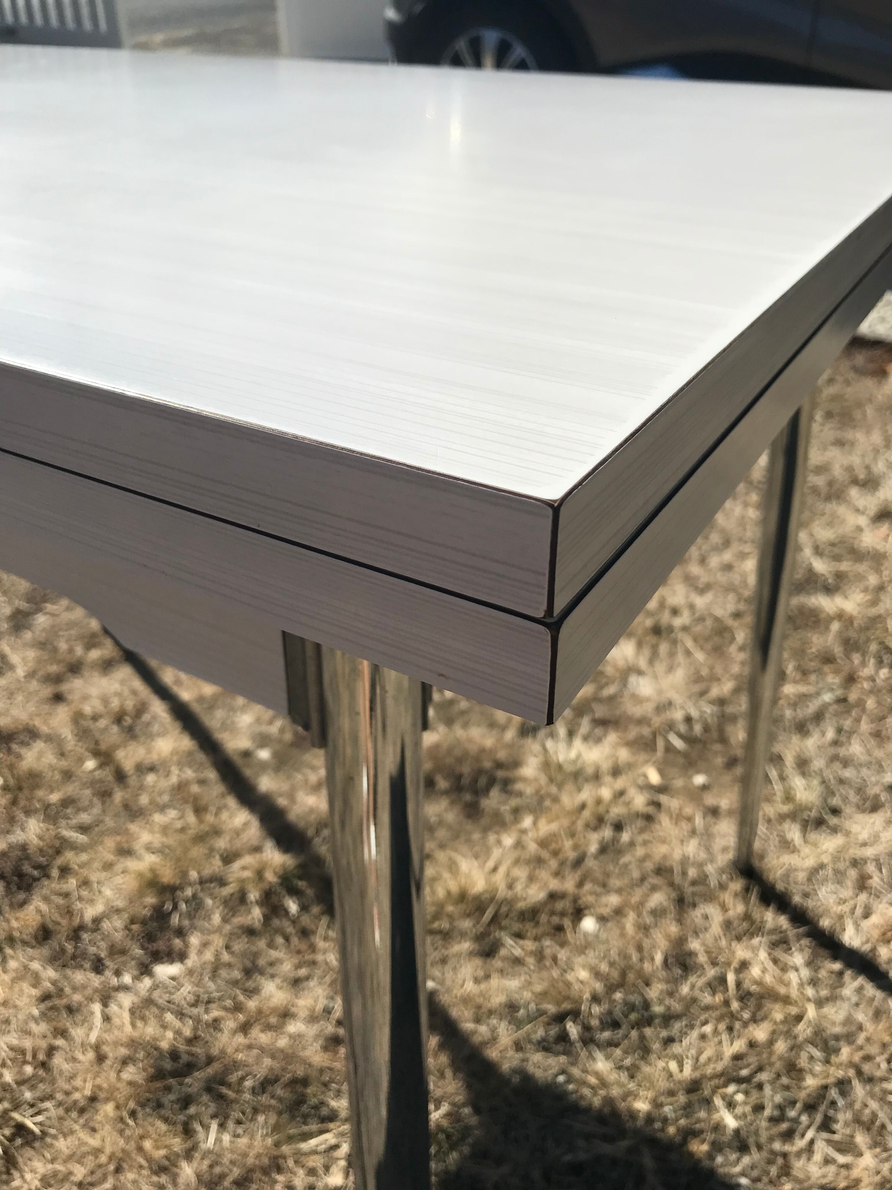 White formica table 1970