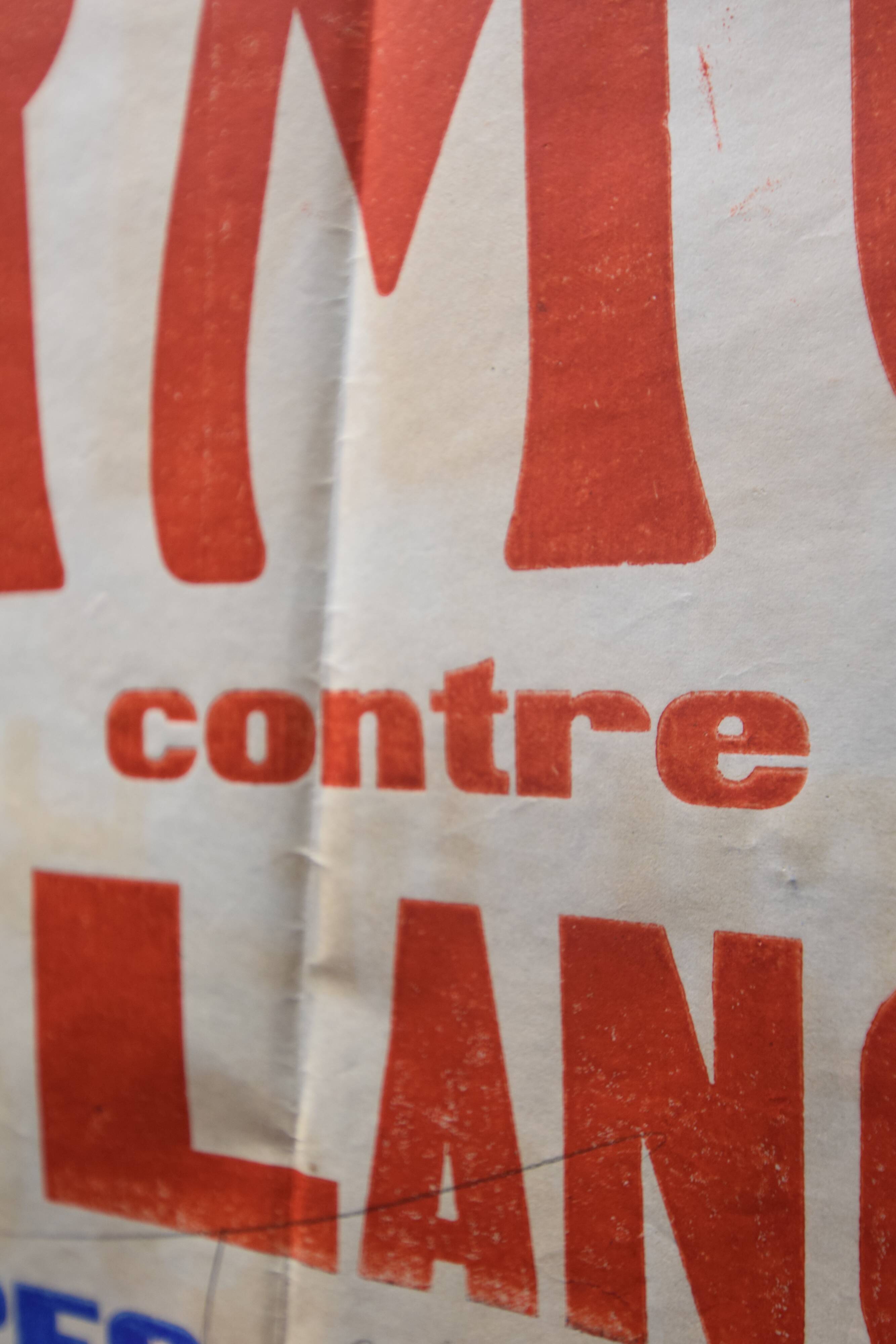 "Rugby Match" poster - City of Langon - 1930s