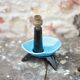 Tripod ceramic table lamp, bedside lamp, accent lamp