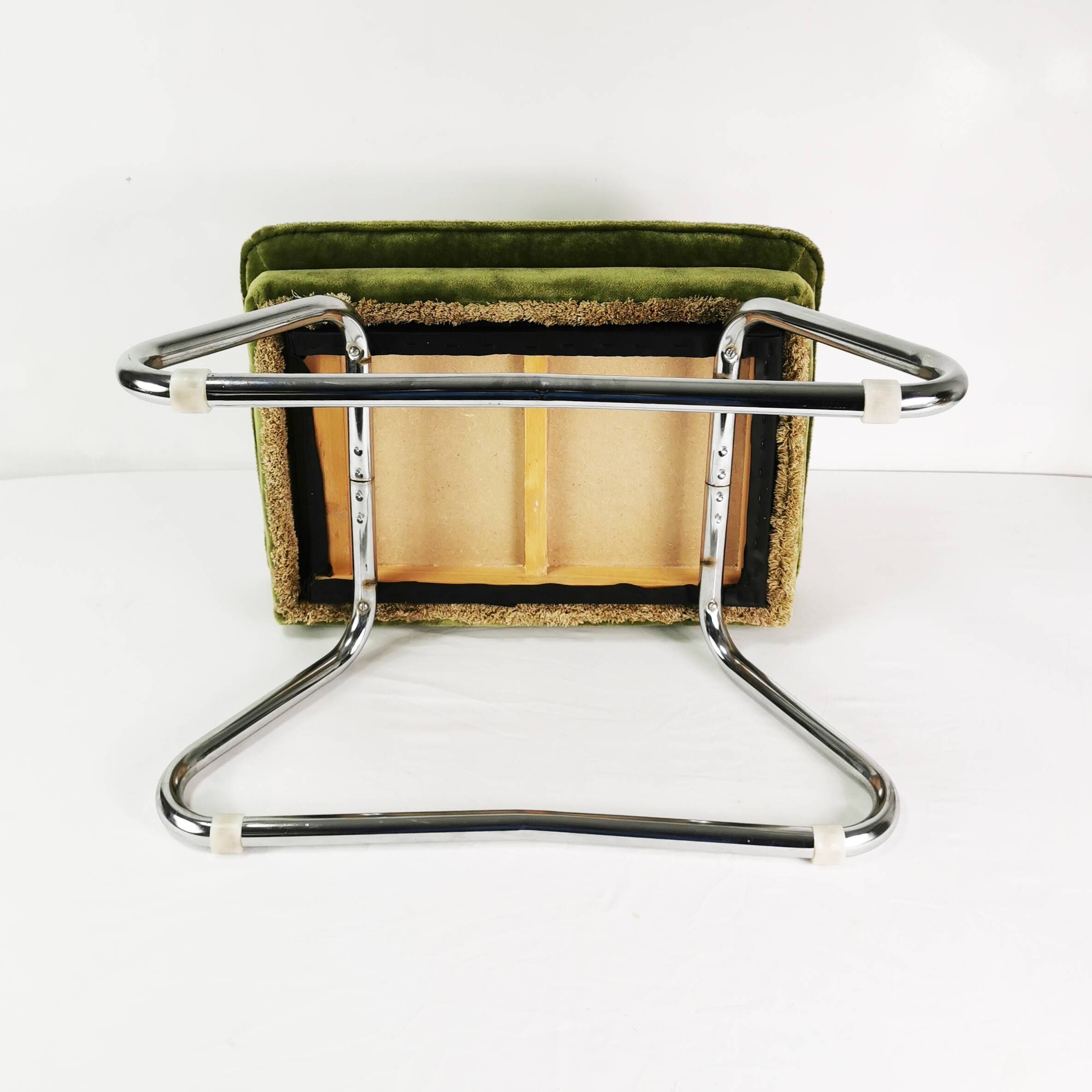 Art Deco folding pouf, Germany, 1970s