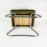 Art Deco folding pouf, Germany, 1970s