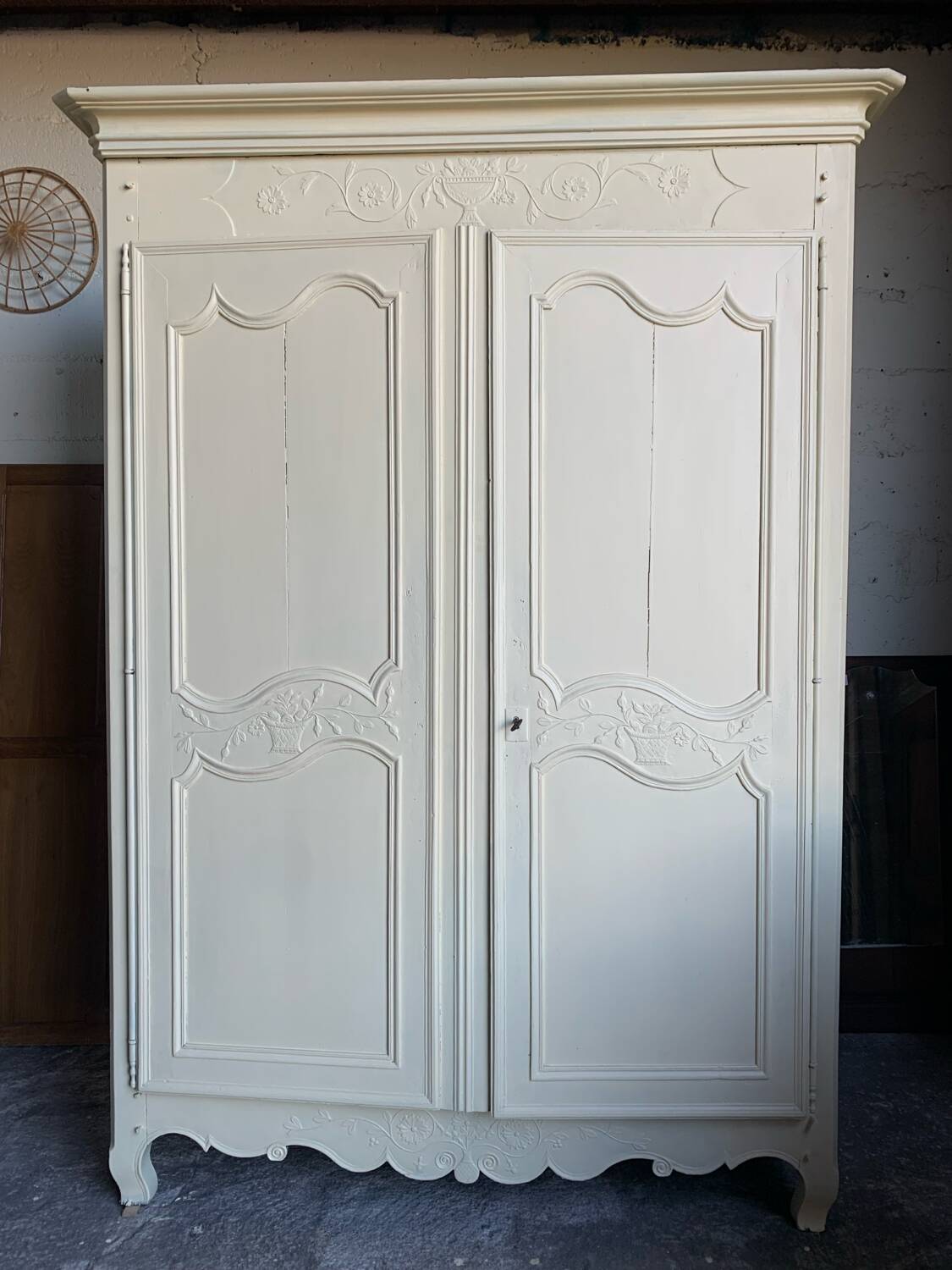 19th Century Bride's Armoire, Dismantlable