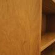 Danish ash veneer bookcase with adjustable shelves, 1970s