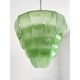 Contemporary Modern Green “Petals” Murano Glass Chandelier by Simoeng