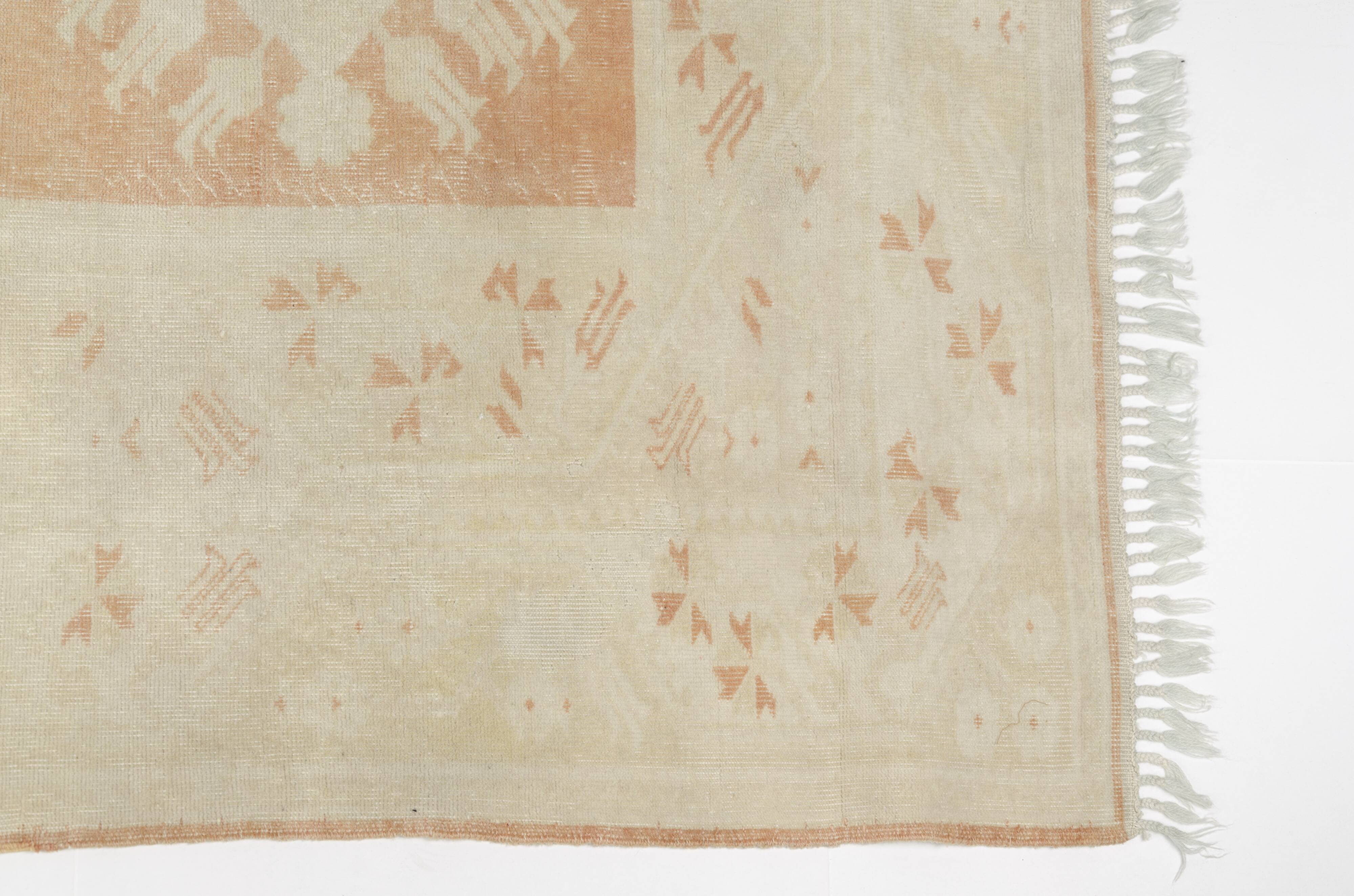 Oushak Anatolian Floral Carpet