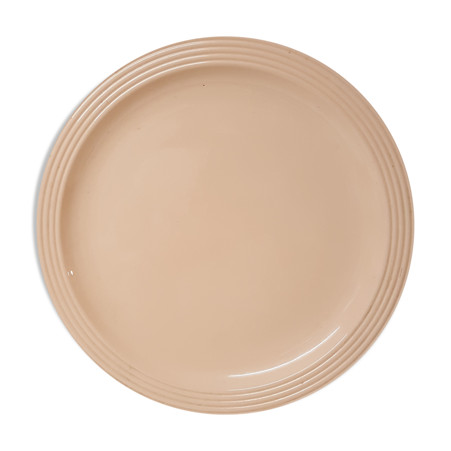 Longwy France ceramic powder pink dish