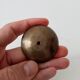 Pair of antique Empire furniture knobs from the 19th century in solid bronze.