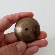 Pair of antique Empire furniture knobs from the 19th century in solid bronze.