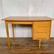Modernist desk in light chene vintage