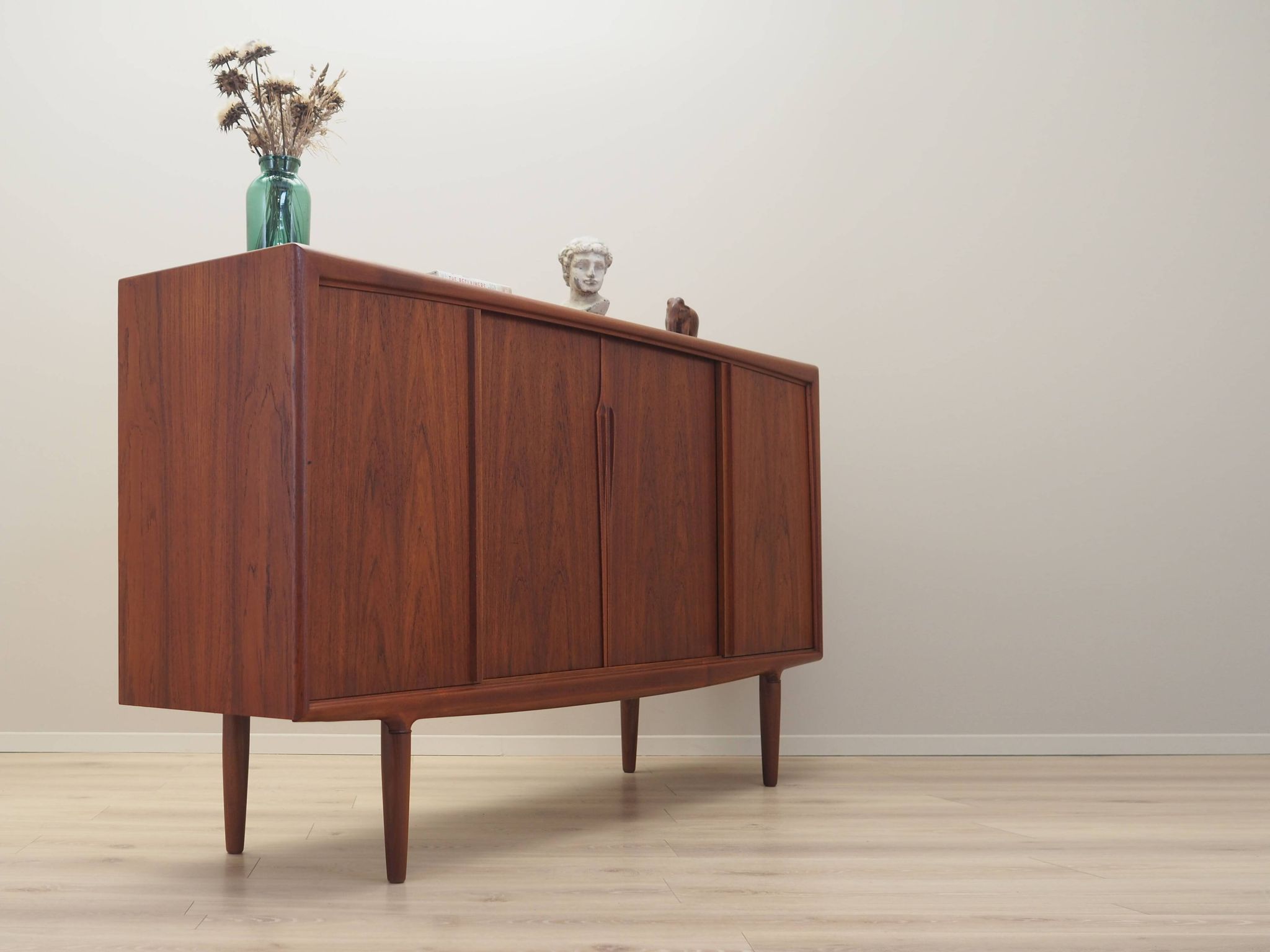 Teak highboard, Danish design, 1960s, production: Omann Jun