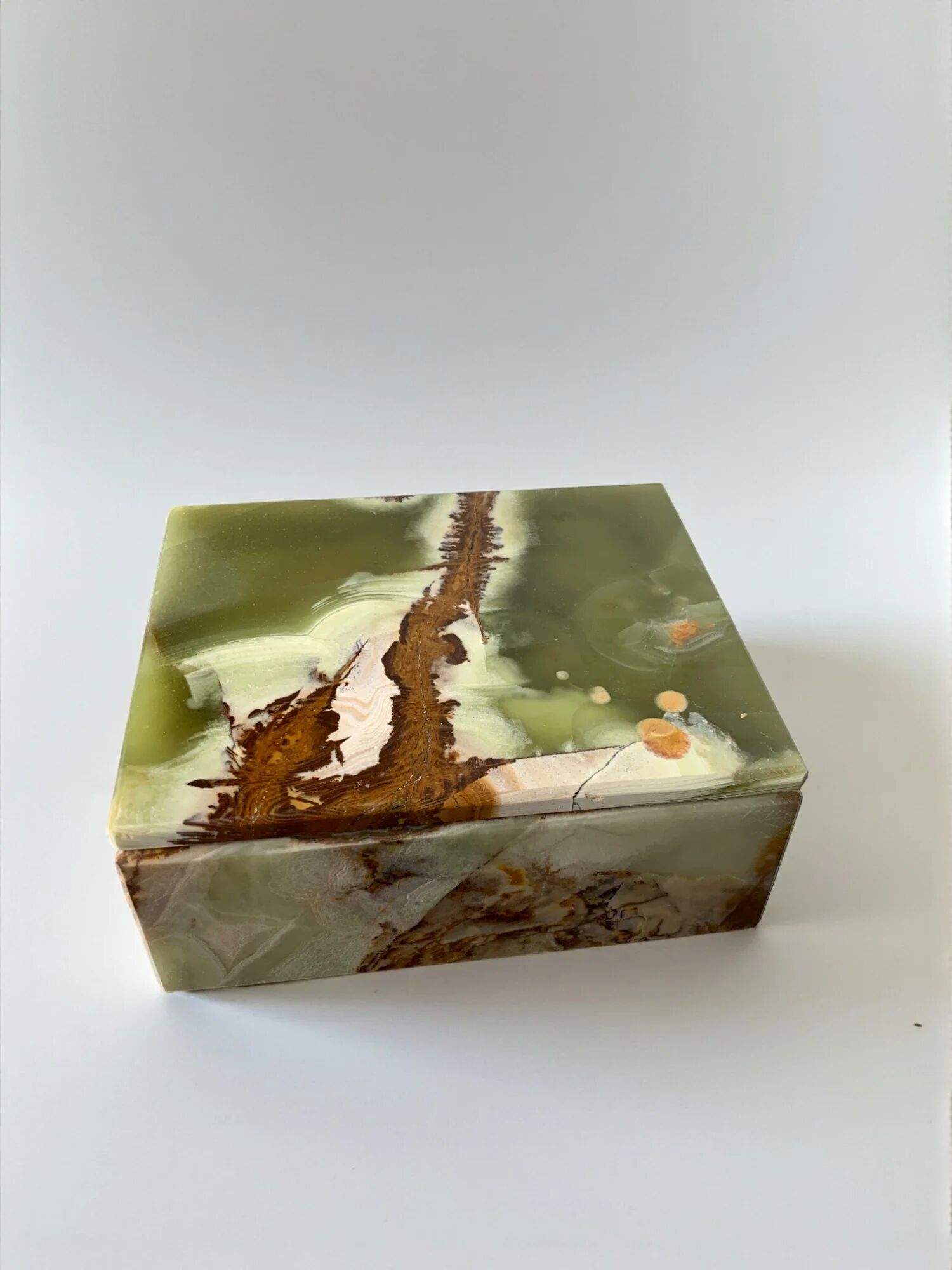 Mid-century onyx vanity box, Italy, 1970s