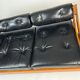 Vintage leather sofa daybed GS 195 by Gianni Songia for Sormani