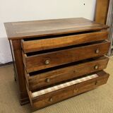 Louis Philippe wooden chest of drawers from the 19th century