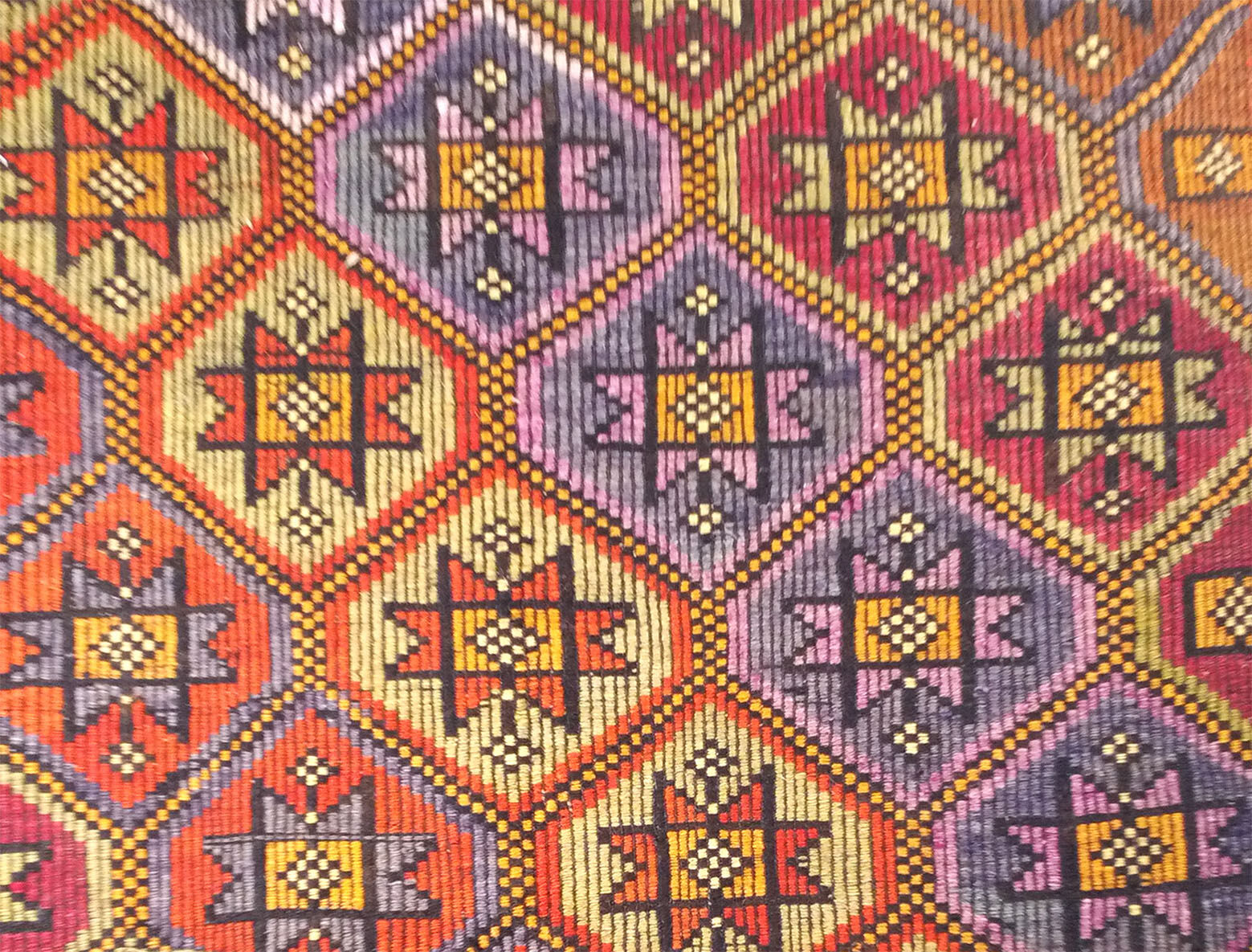 Anatolian handmade kilim rug 350 cm x 162 cm
